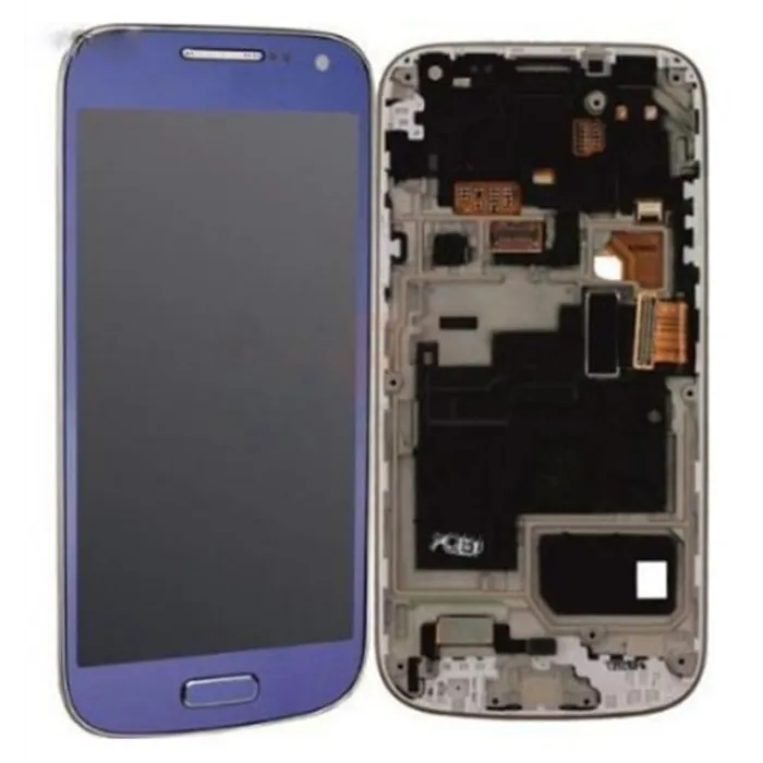 Samsung I9195 S4 Mini LTE LCD + Táctil + Marco azul Premium