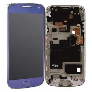 Samsung I9195 S4 Mini LTE LCD + Táctil + Marco azul Premium