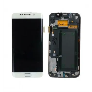 Samsung Galaxy S6 Edge G925F pantalla lcd + táctil blanco + carcasa frontal premium