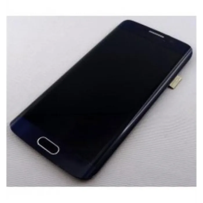 Samsung Galaxy S6 Edge G925F pantalla lcd + táctil azul + carcasa frontal premium Service Pack