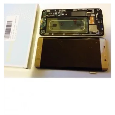 Samsung Galaxy S6 Edge G925F pantalla lcd + táctil dorado + carcasa frontal premium