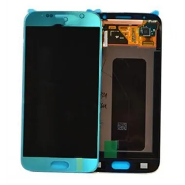 Samsung SM-G920F Galaxy S6 GH97-17260D pantalla lcd + táctil azul claro premium Service Pack