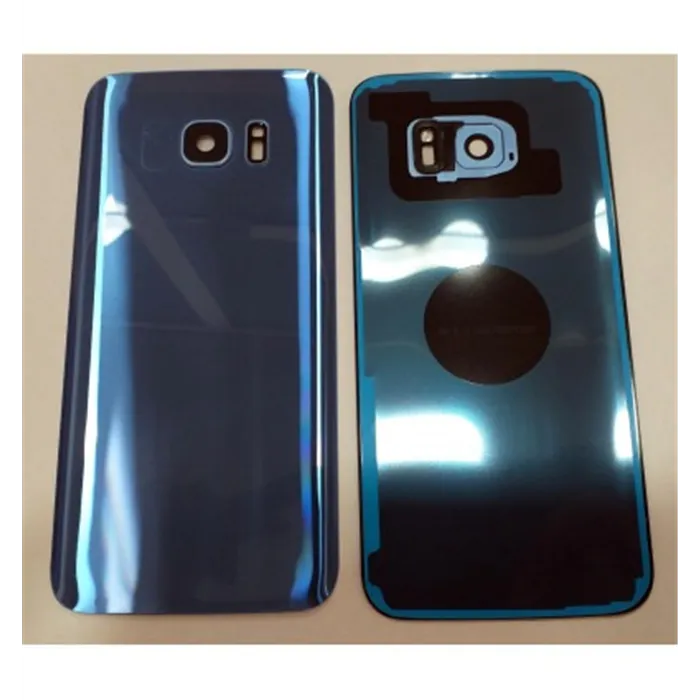 Samsung S7 Edge G935 tapa trasera o tapa bateria + cubierta camara azul