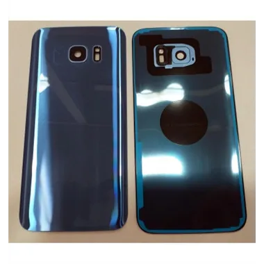 Samsung S7 Edge G935 tapa trasera o tapa bateria + cubierta camara azul