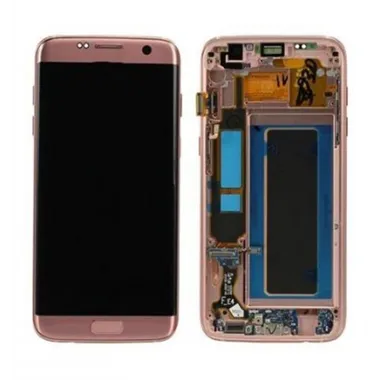Samsung GH97-18533E G935F Galaxy S7 Edge pantalla lcd + táctil rosa dorado premium Service Pack