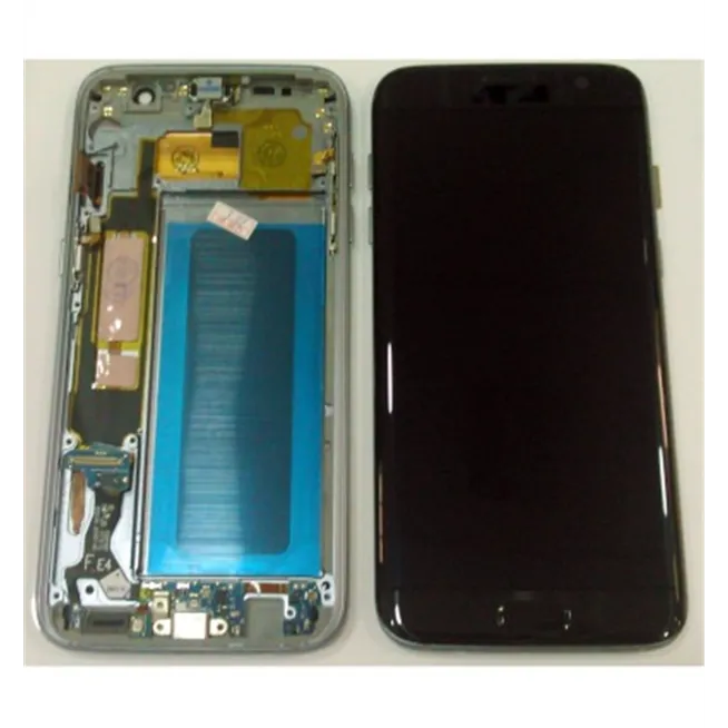 Samsung Galaxy S7 Edge SM-G935F pantalla lcd calidad Oled + táctil negro + marco compatible