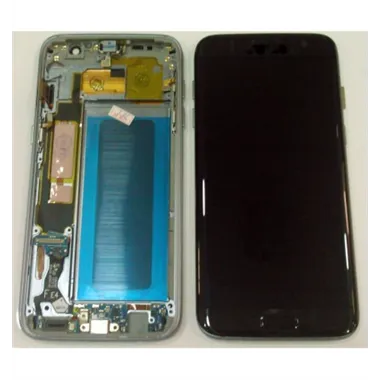 Samsung Galaxy S7 Edge SM-G935F pantalla lcd calidad Oled + táctil negro + marco compatible