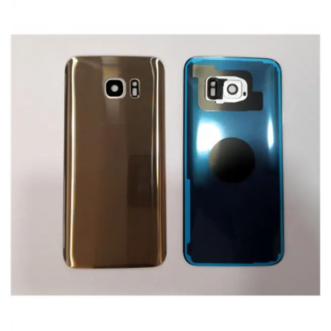 Tapa trasera o tapa bateria dorada para Samsung Galaxy S7 Edge SM-G935F mas lente camara