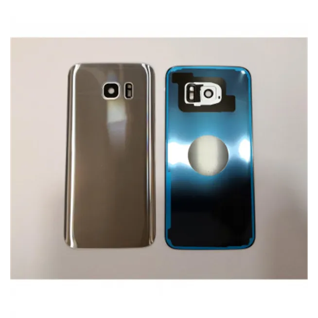 Tapa trasera o tapa bateria plata para Samsung Galaxy S7 Edge SM-G935F mas lente camara