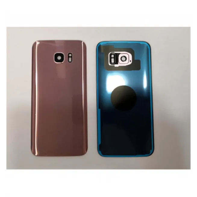 Tapa trasera o tapa bateria rosa para Samsung Galaxy S7 Edge SM-G935F mas lente camara