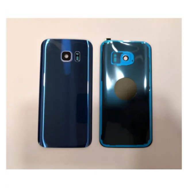 Tapa trasera o tapa bateria azul para Samsung Galaxy S7 SM-G930F mas lente camara