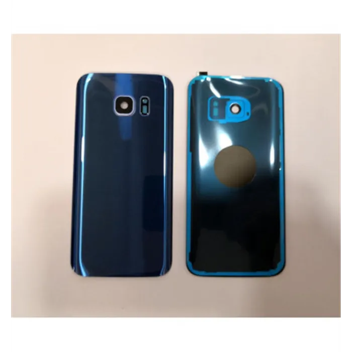 Tapa trasera o tapa bateria azul para Samsung Galaxy S7 SM-G930F mas lente camara