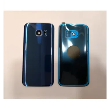 Tapa trasera o tapa bateria azul para Samsung Galaxy S7 SM-G930F mas lente camara