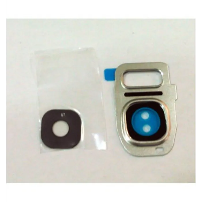 Samsung Galaxy S7 G930 S7 Edge G935 cubierta camara plata premium