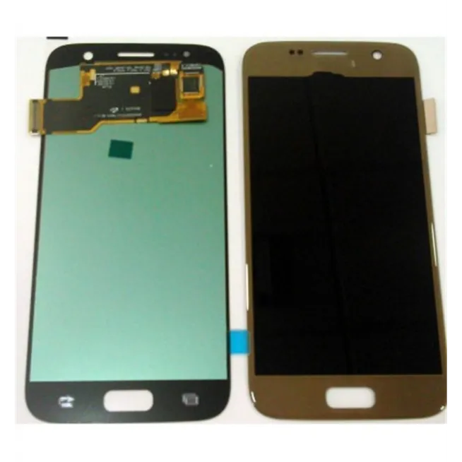 Pantalla lcd calidad oled para Samsung Galaxy S7 G930 G930F SM-G930 SM-G930F mas tactil dorado compatible