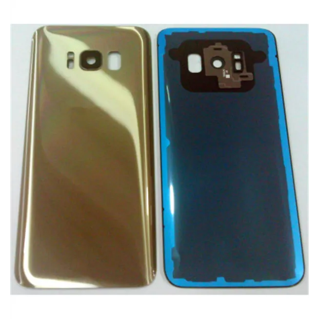 tapa trasera o tapa bateria dorada para SAMSUNG GALAXY S8 G950F mas lente camara calidad premium