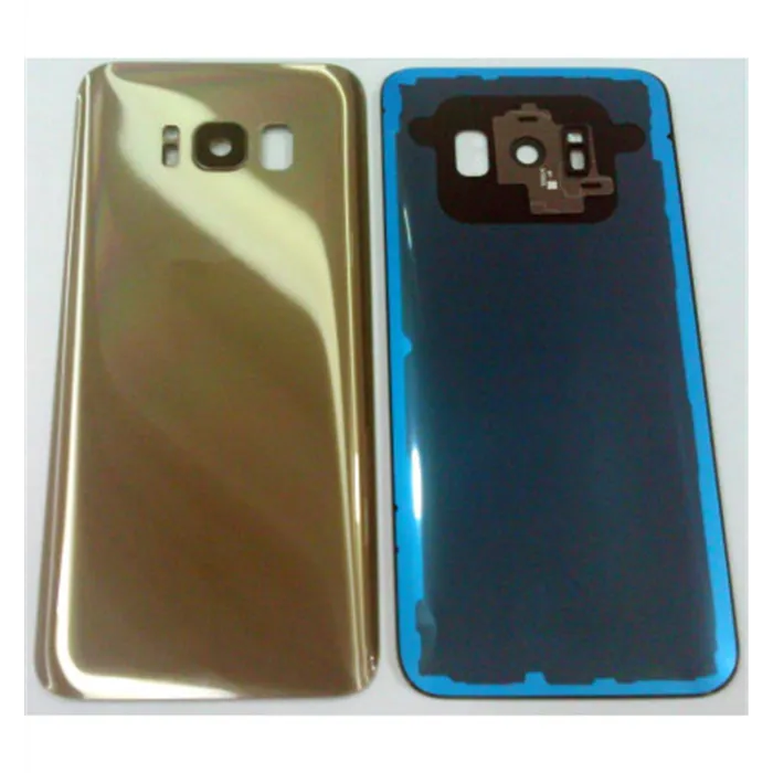 tapa trasera o tapa bateria dorada para SAMSUNG GALAXY S8 G950F mas lente camara calidad premium