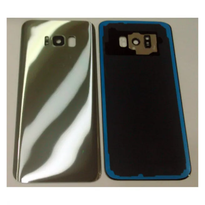 tapa trasera o tapa bateria plata para SAMSUNG GALAXY S8 Plus G955F mas lente camara calidad premium