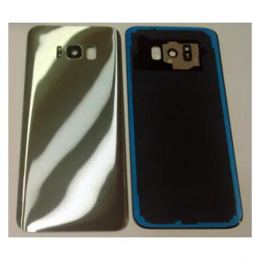 tapa trasera o tapa bateria plata para SAMSUNG GALAXY S8 Plus G955F mas lente camara calidad premium