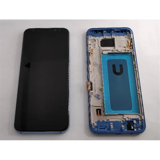 Pantalla TFT para Samsung Galaxy S8 Plus G955F mas tactil negro mas marco plata compatible