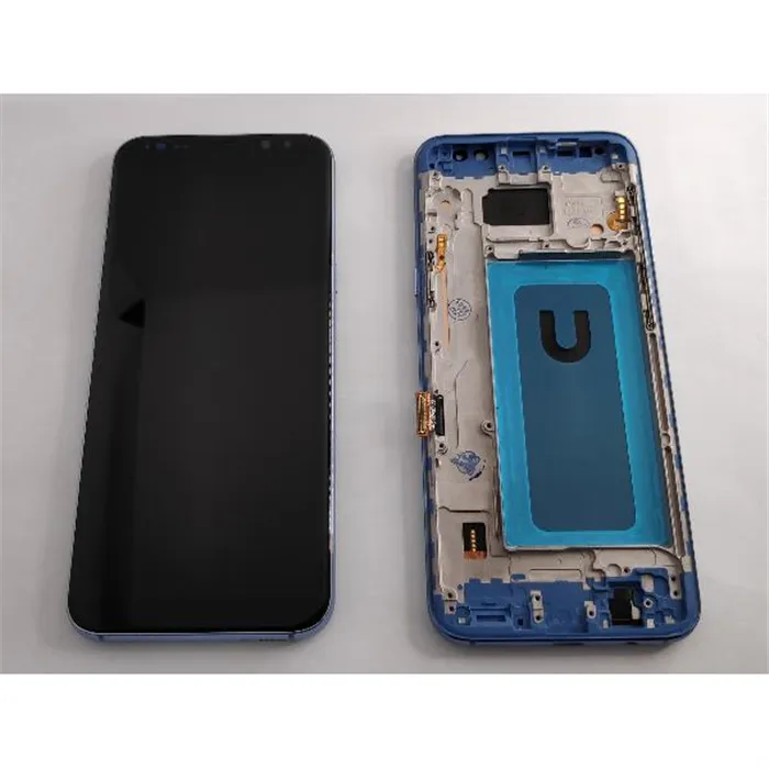 Pantalla TFT para Samsung Galaxy S8 Plus G955F mas tactil negro mas marco plata compatible