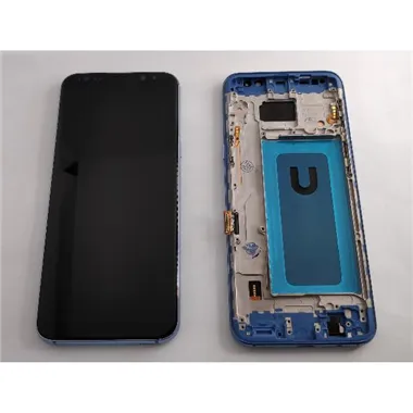 Pantalla TFT para Samsung Galaxy S8 Plus G955F mas tactil negro mas marco plata compatible