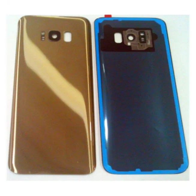 Tapa trasera o tapa bateria dorada para SAMSUNG GALAXY S8 Plus G955F mas lente camara calidad premium