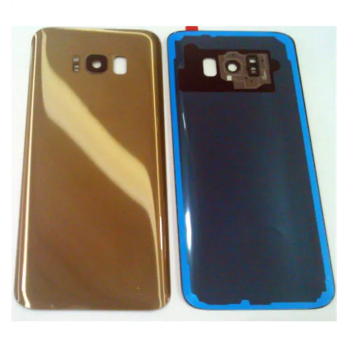 Tapa trasera o tapa bateria dorada para SAMSUNG GALAXY S8 Plus G955F mas lente camara calidad premium