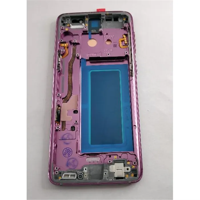 Pantalla oled para Samsung Galaxy S9 SM-G960F mas tactil negro mas marco purpura