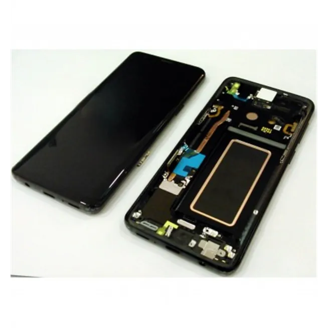 Samsung GH97-21696A Galaxy S9 SM-G960F pantalla lcd + táctil negro + marco negro Service Pack