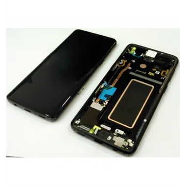 Samsung GH97-21696A Galaxy S9 SM-G960F pantalla lcd + táctil negro + marco negro Service Pack