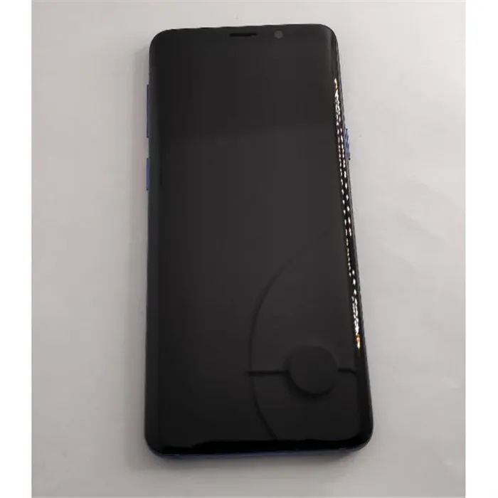 Pantalla oled para Samsung Galaxy S9 SM-G960F mas tactil negro mas marco azul calidad premium