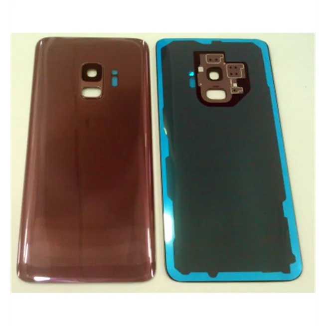 Tapa trasera o tapa bateria purpura para SAMSUNG GALAXY S9 G960F mas lente camara calidad premium