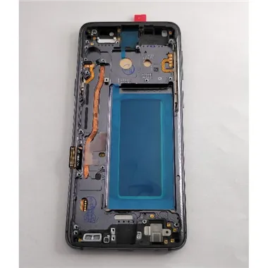 Pantalla oled para Samsung Galaxy S9 SM-G960F mas tactil negro mas marco plata compatible