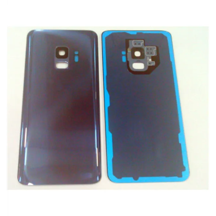 tapa trasera o tapa bateria azul para SAMSUNG GALAXY S9 G960F mas lente camara calidad premium
