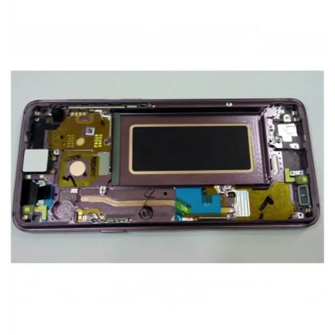 Samsung GH97-21696B Galaxy S9 SM-G960F pantalla lcd + táctil negro + marco violeta premium Service Pack