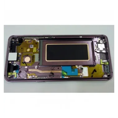 Samsung GH97-21696B Galaxy S9 SM-G960F pantalla lcd + táctil negro + marco violeta premium Service Pack