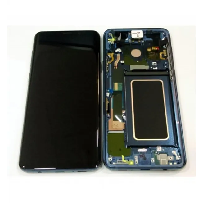Samsung GH97-21691D Galaxy S9 PLUS SM-G965F pantalla lcd + táctil negro + marco azul premium Service Pack
