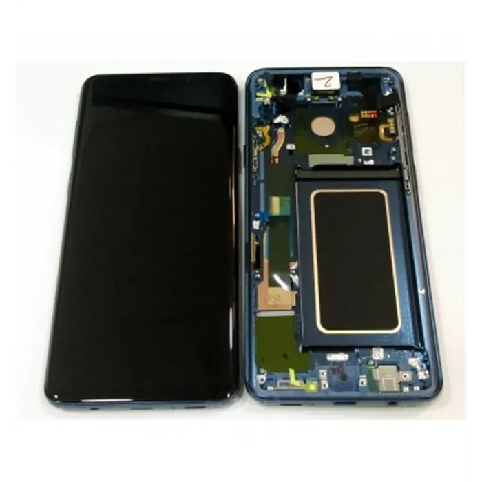 Samsung GH97-21691D Galaxy S9 PLUS SM-G965F pantalla lcd + táctil negro + marco azul premium Service Pack
