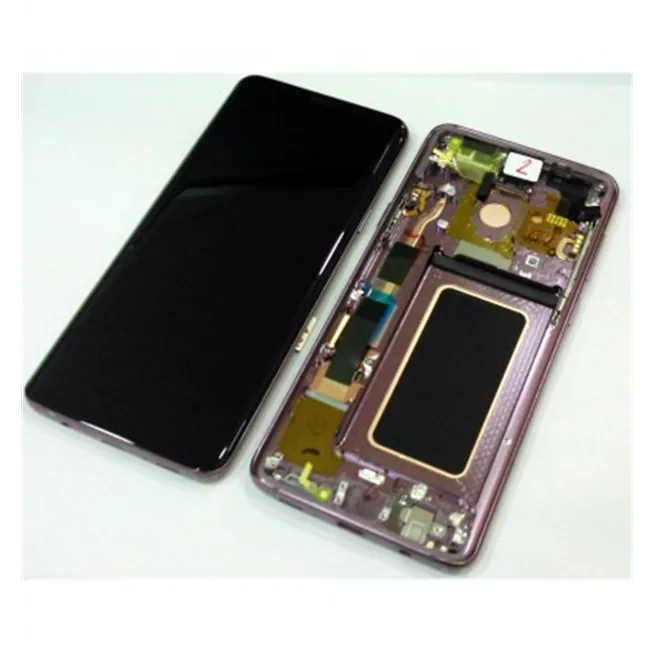Samsung GH97-21691B Galaxy S9 PLUS SM-G965F pantalla lcd + táctil negro + marco violeta premium Service Pack