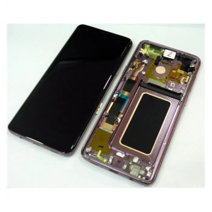 Samsung GH97-21691B Galaxy S9 PLUS SM-G965F pantalla lcd + táctil negro + marco violeta premium Service Pack
