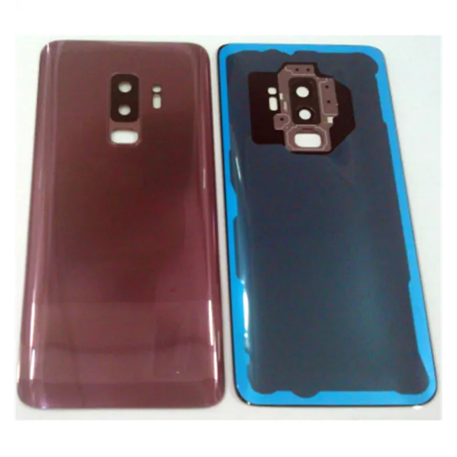 tapa trasera o tapa bateria morada para SAMSUNG GALAXY S9 PLUS G965F mas lente camara calidad premium