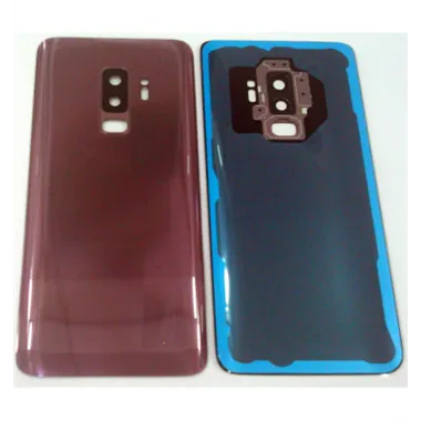 tapa trasera o tapa bateria morada para SAMSUNG GALAXY S9 PLUS G965F mas lente camara calidad premium