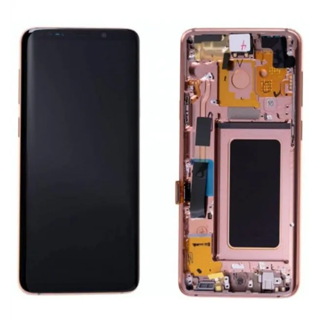 Samsung GH97-21691E Galaxy S9 PLUS SM-G965F pantalla lcd + táctil negro + marco dorado service pack