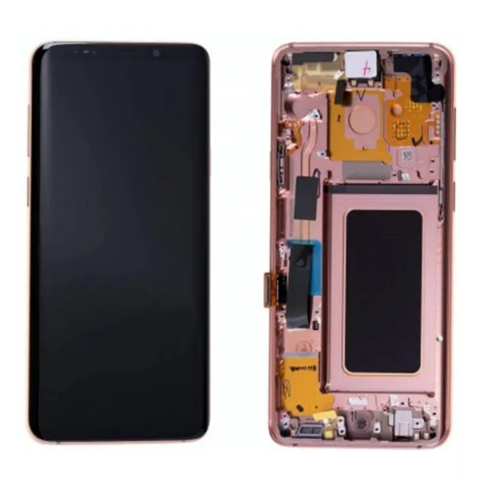 Samsung GH97-21691E Galaxy S9 PLUS SM-G965F pantalla lcd + táctil negro + marco dorado service pack
