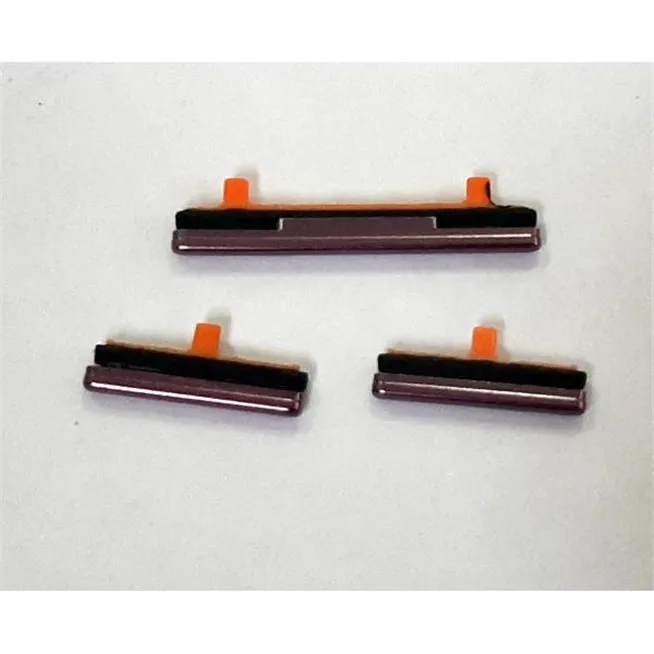 Set 3 botones purpura para Samsung Galaxy S9 Plus G965F calidad premium