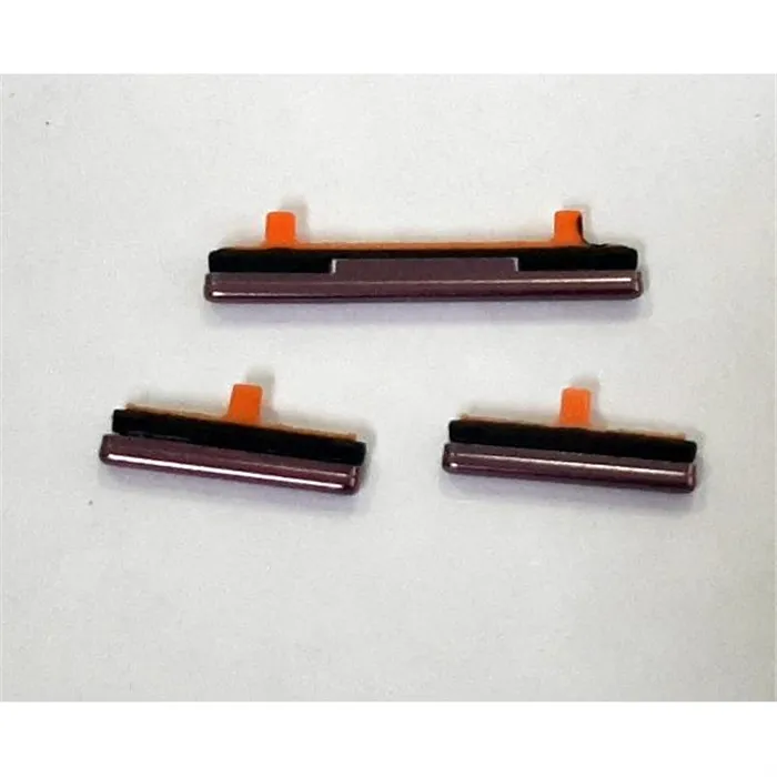 Set 3 botones purpura para Samsung Galaxy S9 Plus G965F calidad premium