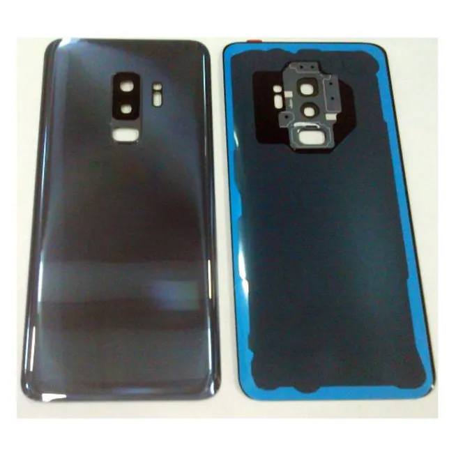 Tapa trasera o tapa bateria azul para SAMSUNG GALAXY S9 PLUS G965F mas lente camara calidad premium