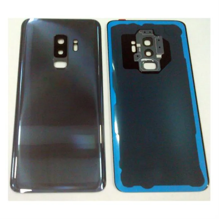 Tapa trasera o tapa bateria azul para SAMSUNG GALAXY S9 PLUS G965F mas lente camara calidad premium