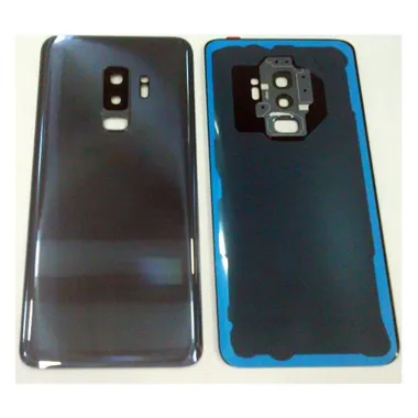 Tapa trasera o tapa bateria azul para SAMSUNG GALAXY S9 PLUS G965F mas lente camara calidad premium